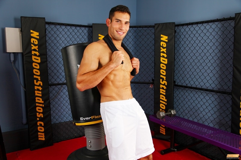 NextDoorMale-Sexy-young-athlete-Ricky-Decker-Colombian-guy-gym-muscle-workout-gym-shorts-rock-hard-cock-balls-stroking-003-tube-video-gay-porn-gallery-sexpics-photo